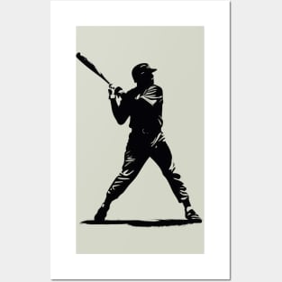 Baseball Player Silhouette Posters and Art